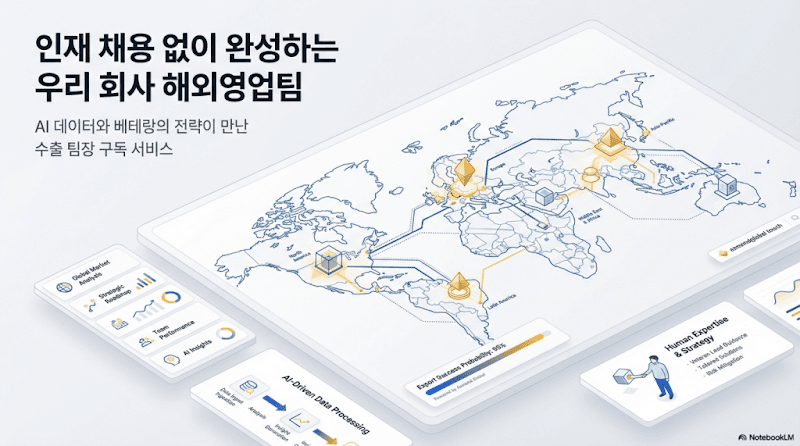 수출 고민 끝! AI와 베테랑이 만드는 해외영업팀 구독 서비스
